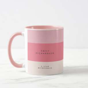 Pink Colorblock-Sondermesse Tasse