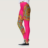 Pink Colorful Mandala Leggins (Links)