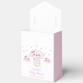 Pink Colorful Raindrop Sweetheart Baby Dusche Geschenkschachtel (Offen)