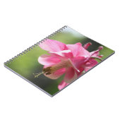 Pink Columbine Blume Nature Notebook Notizblock (Linke Seite)