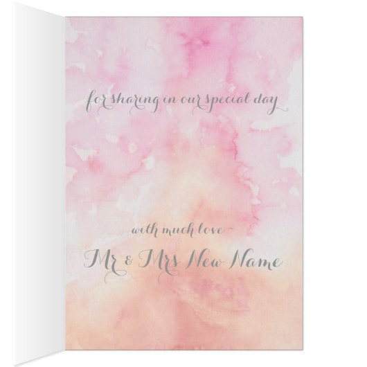 PINK COLUMBINE BLUME WATERCOLOR SPLASH (Innen (Rechts))