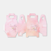 PINK COLUMBINE BLUME WATERCOLOR SPLASH GESCHENKSCHACHTEL (Ungefaltet)