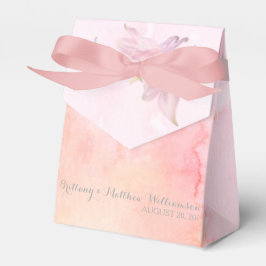 PINK COLUMBINE BLUME WATERCOLOR SPLASH GESCHENKSCHACHTEL