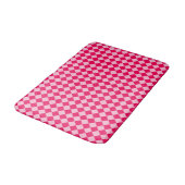 Pink Combination Diamond Pattern by Shirley Taylor Badematte (Schrägansicht)