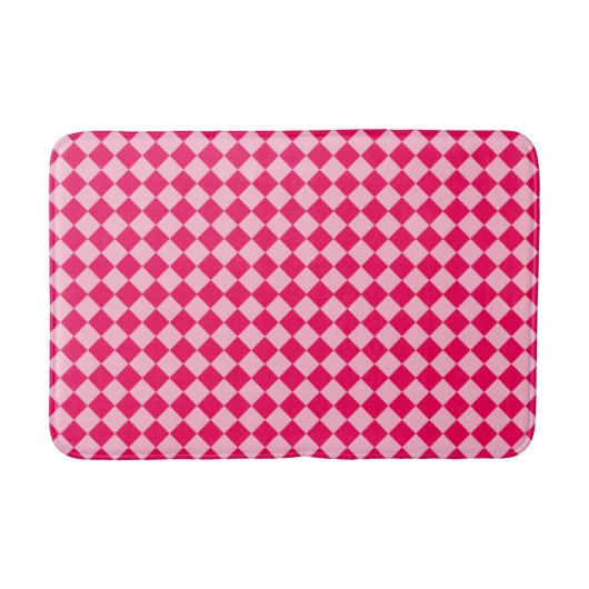 Pink Combination Diamond Pattern by Shirley Taylor Badematte (Vorderseite)