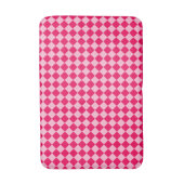 Pink Combination Diamond Pattern by Shirley Taylor Badematte (Vorderseite Vertikal)