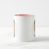 PINK Combo Foto-Tasse - Runde Rahmen Custom Tasse (Zentrum)