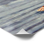 Pink Conch Junonia Seashell Fotografie Poster (Ecke)