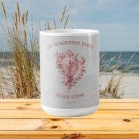 Pink Conch Muschel Kaffee Tasse