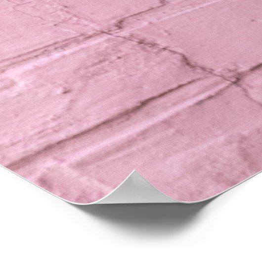 PINK CONCRETE WALL POSTER (Ecke)