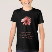 Pink Cone Blume Wenn diese Blume zu verblassen beg Tri-Blend Shirt (Vorderseite)