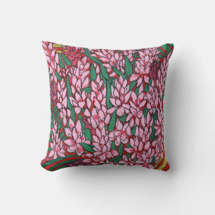 Pink Cone Ginger Alpinia Tropische Blume Kissen