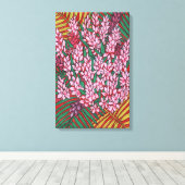 Pink Cone Ginger Alpinia Tropische Blume Leinwanddruck (Insitu (Holzboden))