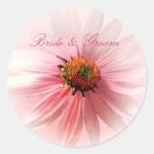 Pink ConeFlower Sticker (Vorderseite)