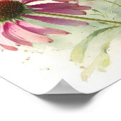 Pink Conefwers Art Print Poster (Ecke)