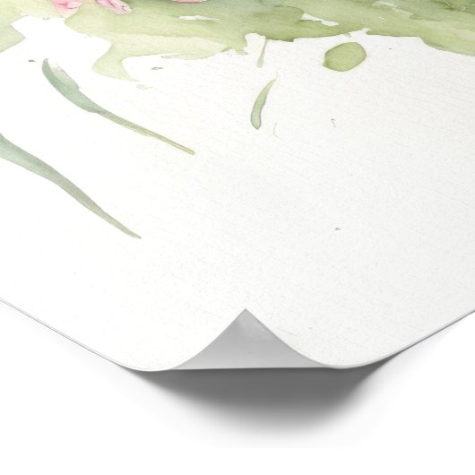 Pink Conefwers Art Print Poster (Ecke)