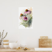 Pink Conefwers Art Print Poster (Küche)