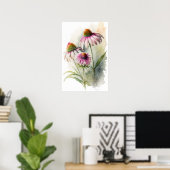 Pink Conefwers Art Print Poster (Heimbüro)