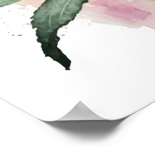 Pink Conefwers Art Print Poster (Ecke)