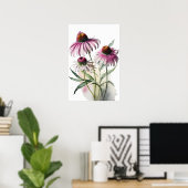 Pink Conefwers Art Print Poster (Heimbüro)