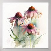 Pink Conefwers Art Print Poster (Vorne)