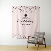 Pink Confetti Begrüßung Abschluss Tapestry Wandteppich (Beispiel)