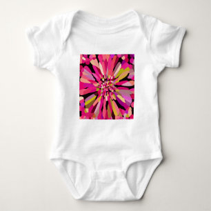 Pink Confetti Blume Baby Strampler