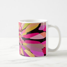 Pink Confetti Blume Kaffeetasse