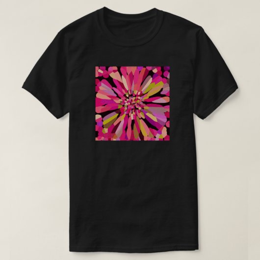 Pink Confetti Blume T-Shirt (Design vorne)