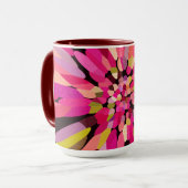 Pink Confetti Blume Tasse (Vorderseite Links)