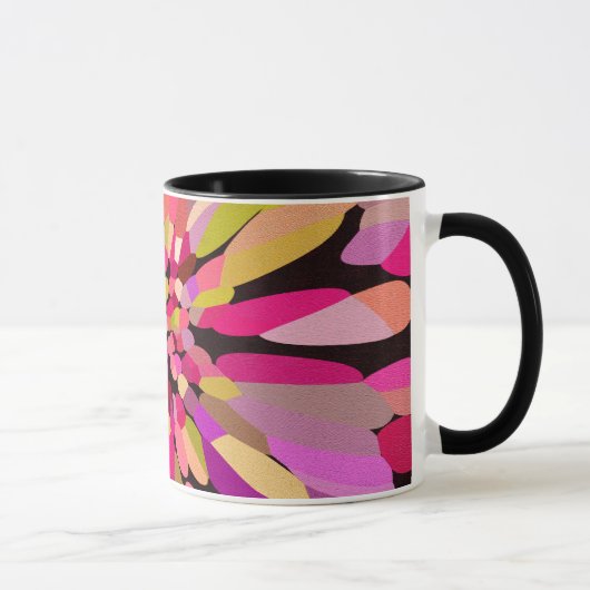 Pink Confetti Blume Tasse (Rechts)