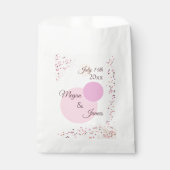 Pink Confetti Circles Geschenktütchen (Vorderseite)