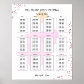 Pink Confetti Circles Poster (Vorne)