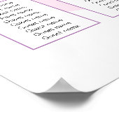 Pink Confetti Circles Poster (Ecke)