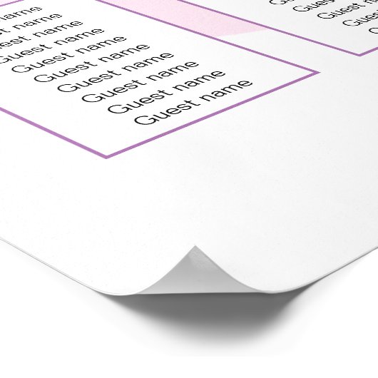 Pink Confetti Circles Poster (Ecke)