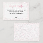 Pink Confetti, Drehbuch auf White Diaper Raffles C Begleitkarte (Vorne/Hinten)