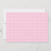 Pink Confetti erste Geburtstagsparty Foto Einladung (Rückseite)