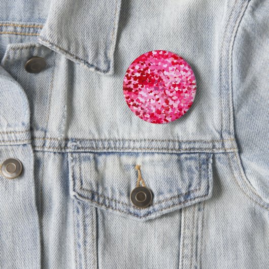 Pink Confetti Hearts Button (Beispiel)