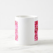 Pink Confetti Hearts Kaffeetasse (Mittel)
