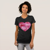 Pink Confetti Hearts T-Shirt (Vorne ganz)