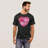 Pink Confetti Hearts T-Shirt (Vorne ganz)