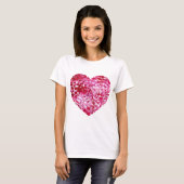 Pink Confetti Hearts T-Shirt (Vorne ganz)