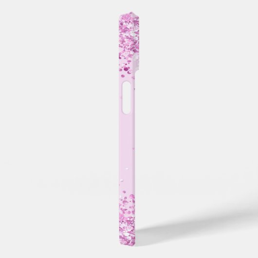 Pink Confetti Namensskript Case-Mate iPhone Hülle (Rückseite / Rechts)