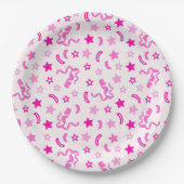 Pink Confetti Pappteller (Vorderseite)