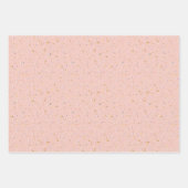 Pink Confetti Pastellpapier Geschenkpapier Set (Vorderseite 2)