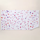 Pink Confetti Strandtuch (Vorderseite)