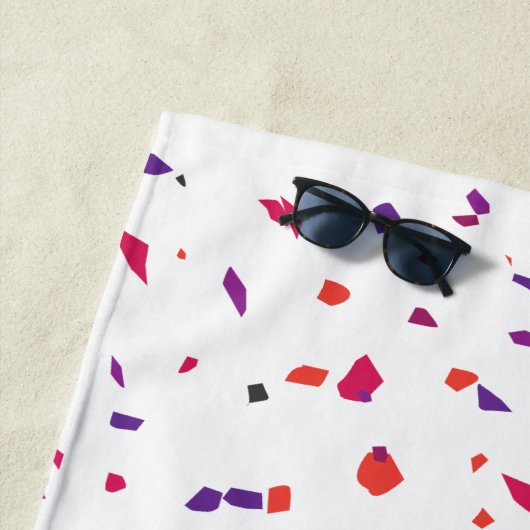 Pink Confetti Strandtuch (Beispiel)