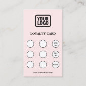 Pink Connect With Us Social QR Code Loyalty Card Visitenkarte (Vorderseite)
