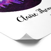 Pink Constellation Pisces Horoskop Sign Geschenk Poster (Ecke)