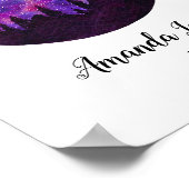 Pink Constellation Sagittarius Horoskop-Zeichen Poster (Ecke)